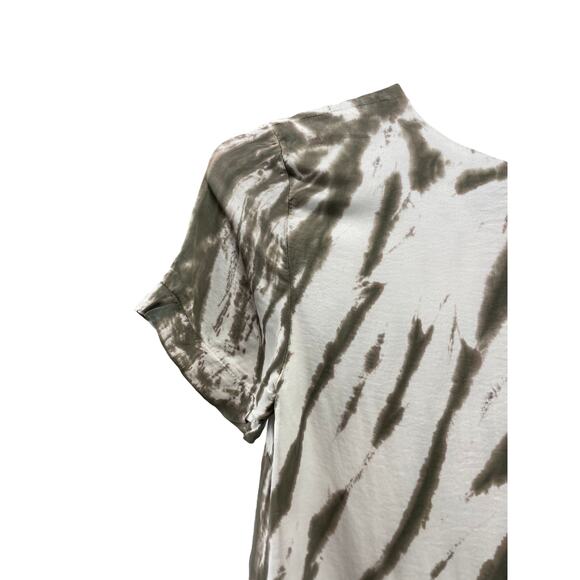 Vici White & Green Tie Dye Short Sleeve Mini Dress Women's Size Medium - Picture 9 of 11